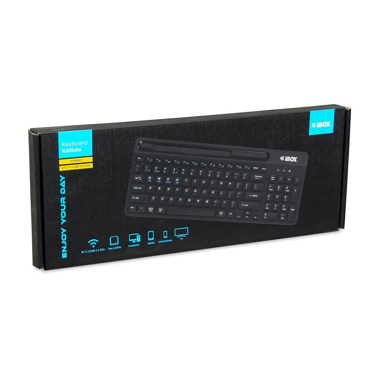 Tastiera Ibox IKC3010B Nero QWERTY 6 S91110648_4