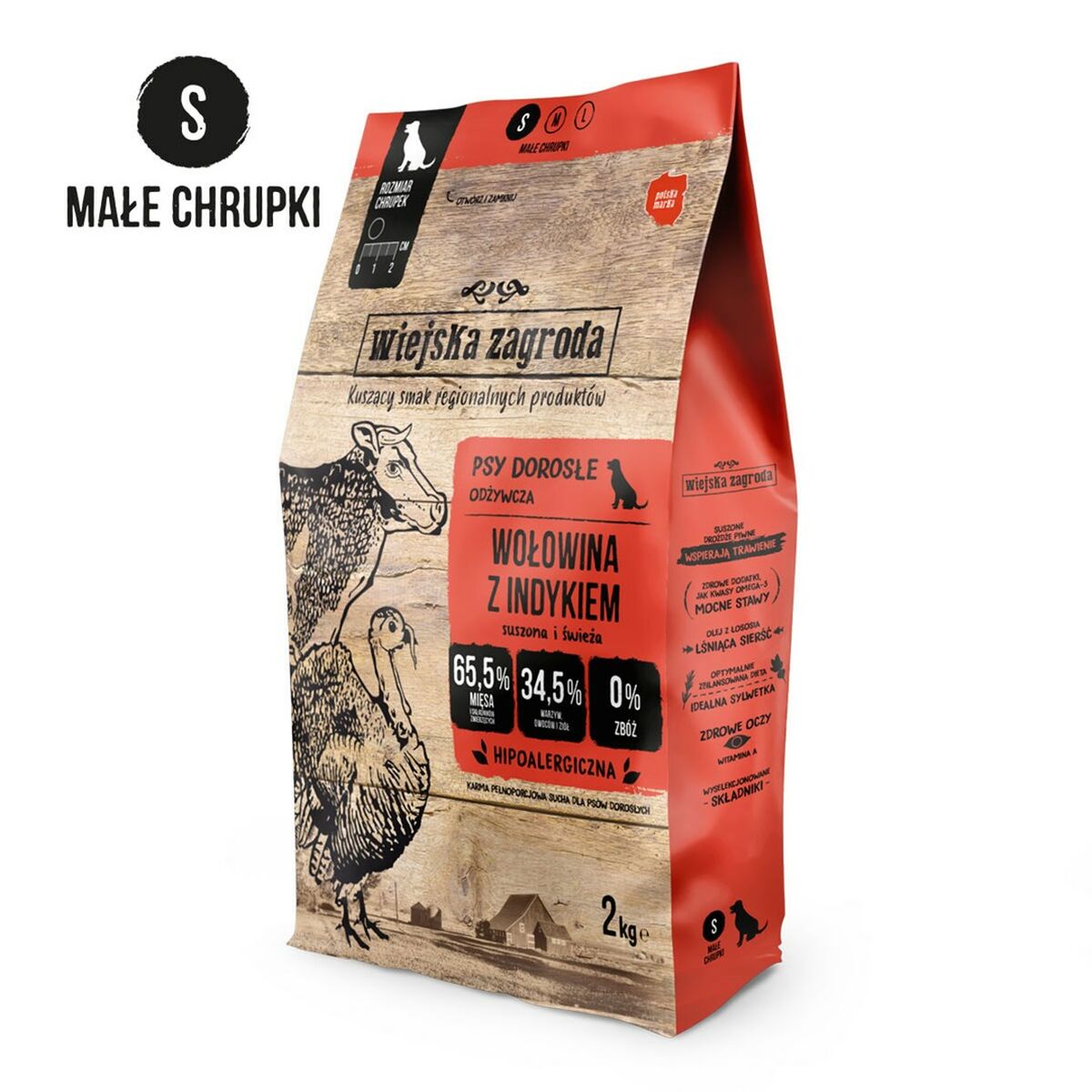 Io penso WIEJSKA ZAGRODA Vacuno y Pavo Agnello 2 Kg 2 S91104742_0