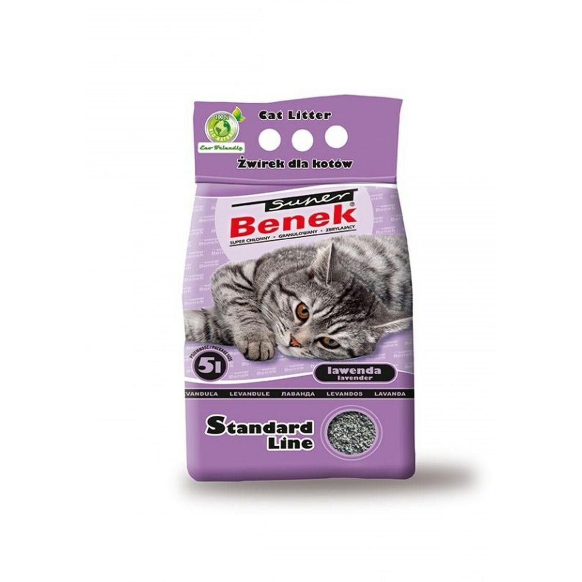 Sabbia per Gatti Super Benek Lavanda 5 L 2 S9111388_0