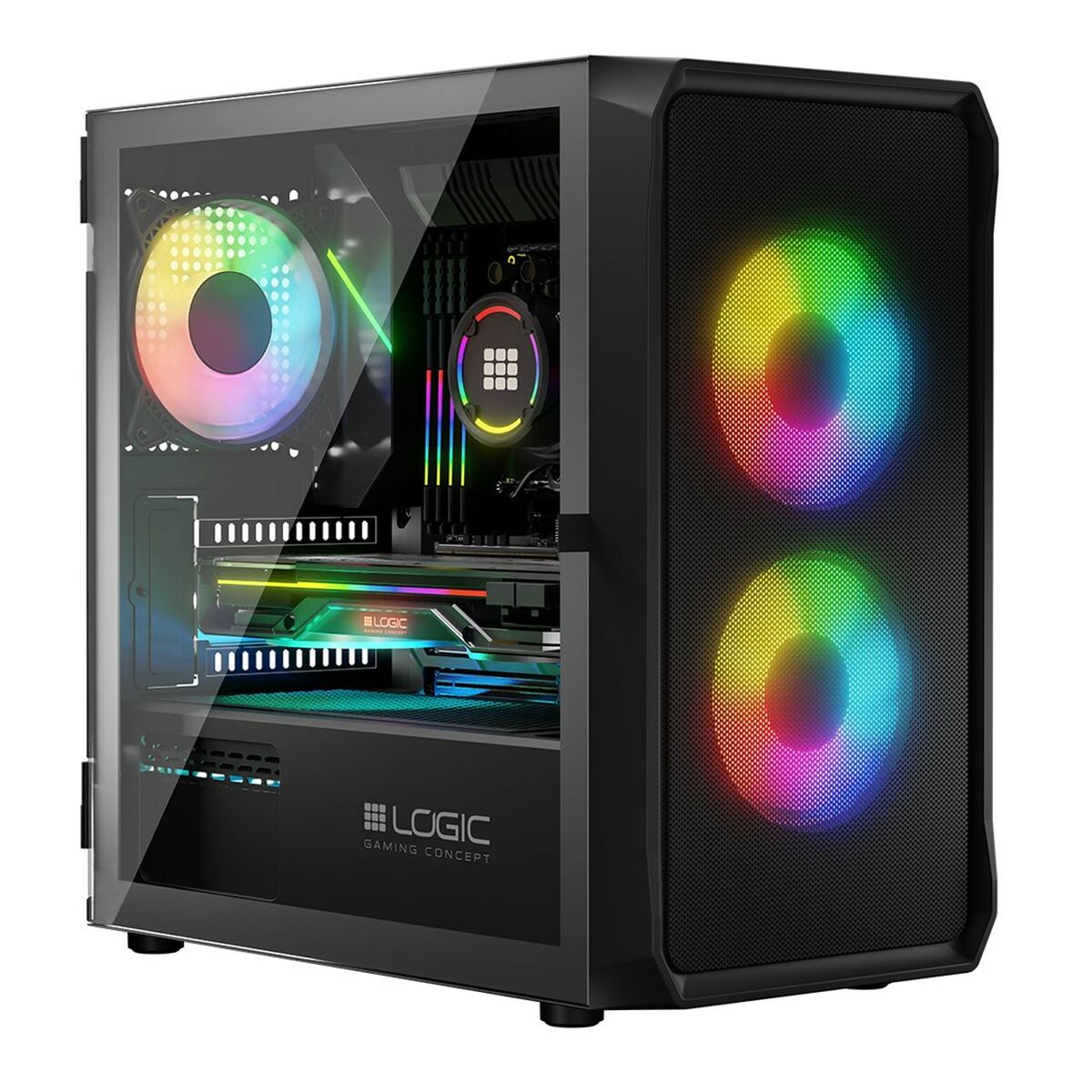 Case computer desktop ATX Logic PORTOS ARGB Nero 2 S9140374_0