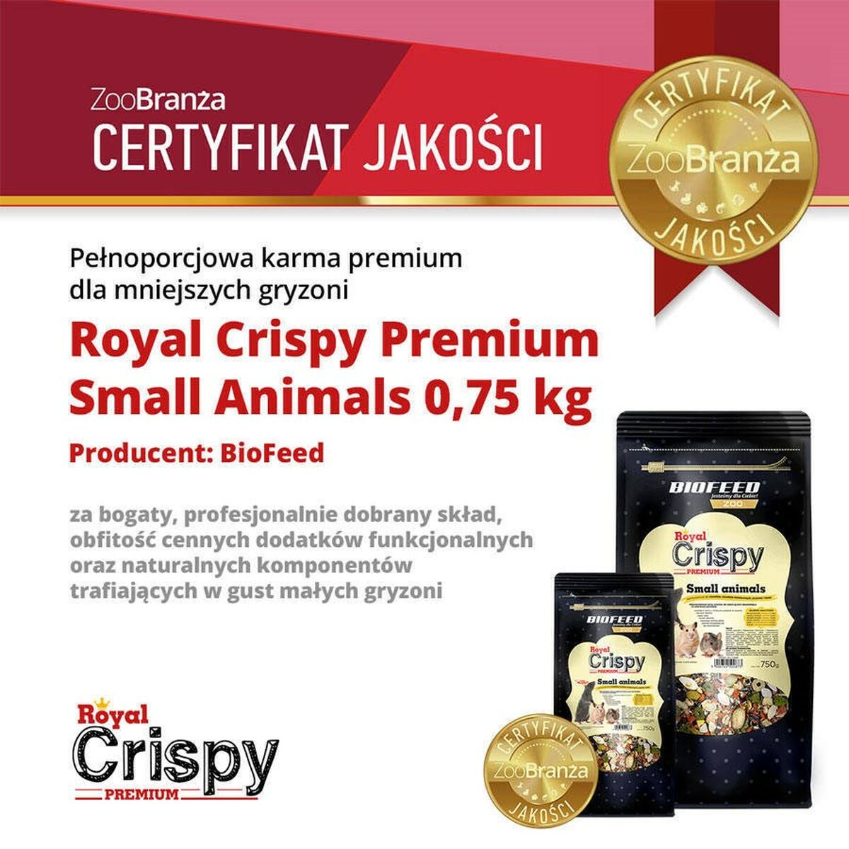 mangime Biofeed Royal Crispy Premium 750 g 4 S91108480_2