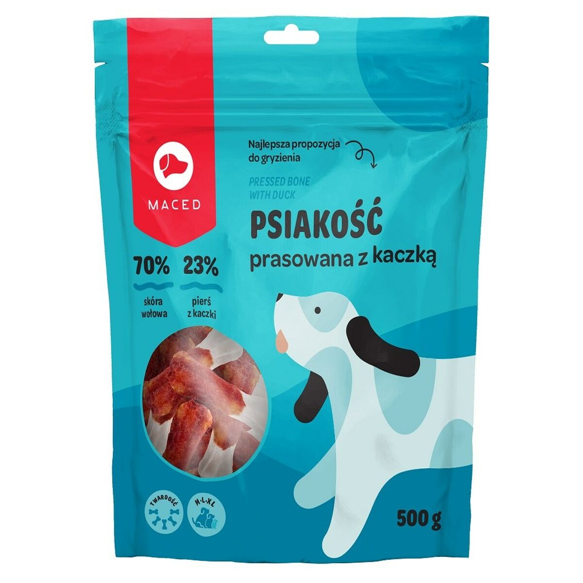 Snack per Cani Maced MACED Pressed bone with duck - masticable para perros - 500g Anatra 500 g 2 S9110733_0