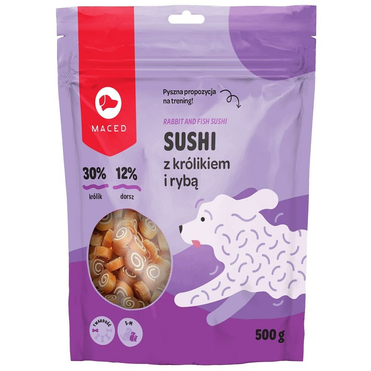 Snack per Cani Maced Rabbit for sushi with fish Pesce Coniglio 500 g 2 S9185491_0