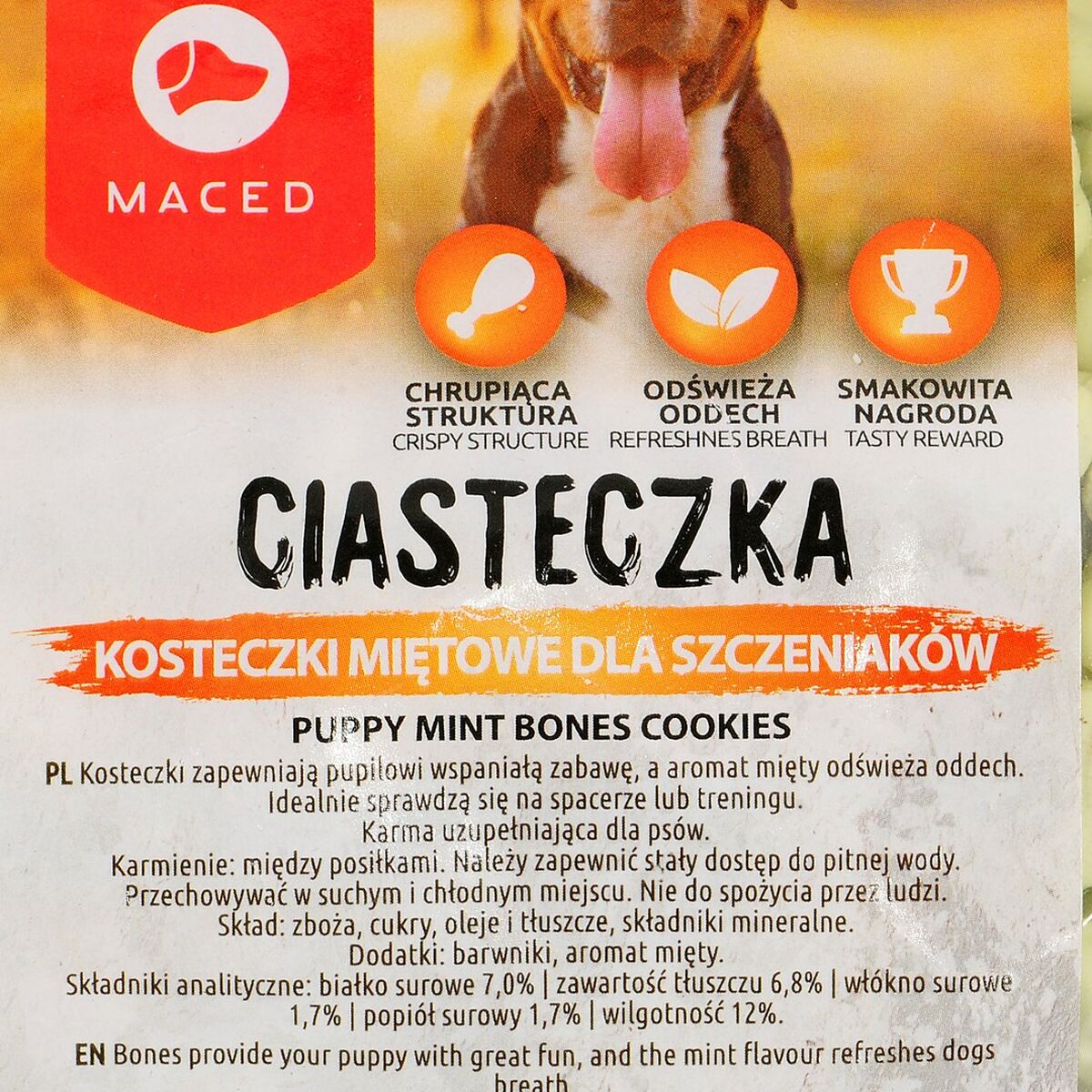 Snack per Cani Maced Cookies Osso Menta Carne 1 kg 3 S9110800_1