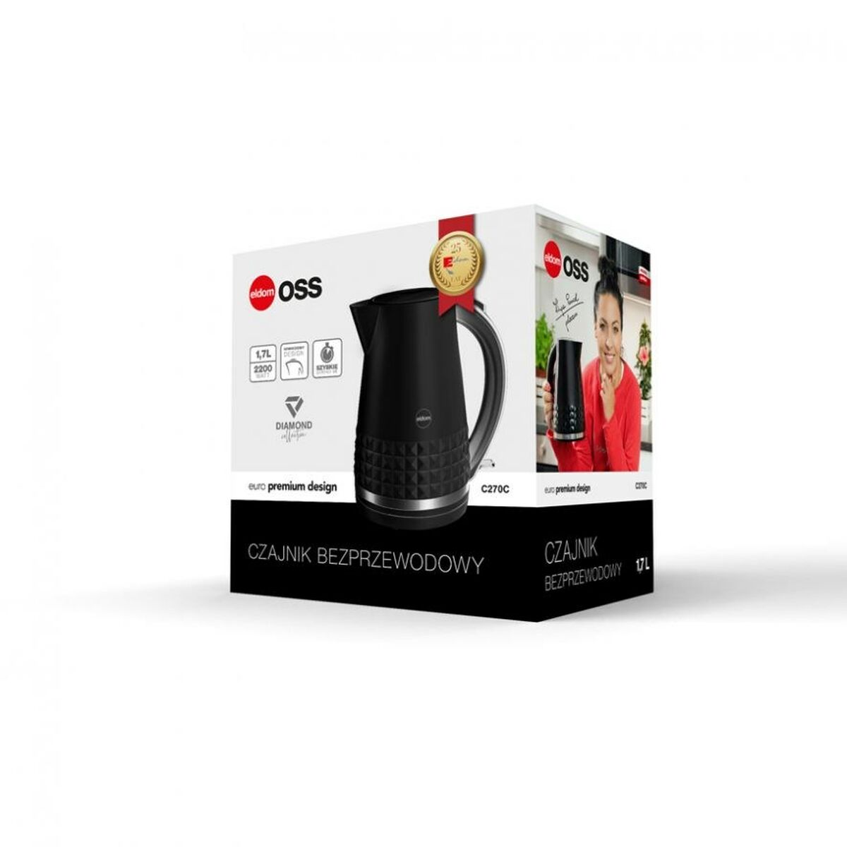 Bollitore Eldom C270C Nero 2000 W 2150 W 1,5 L 5 S9102277_3