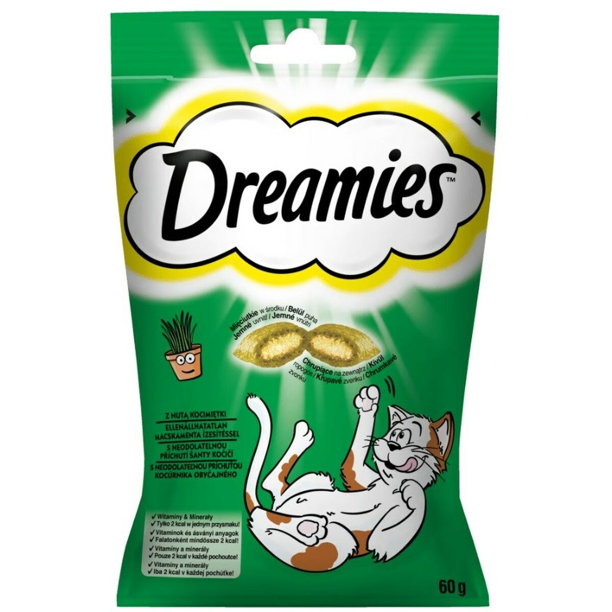 Spuntino per Cat Dreamies Catnip 60 g Fresco Carne 2 S9108566_0