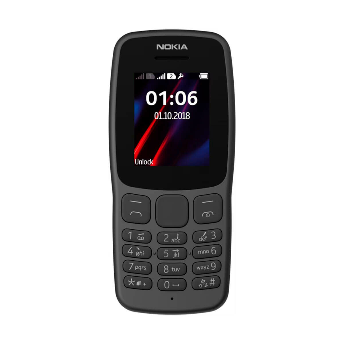 Smartphone Nokia 106 1,8" mediatek 6261d 4 MB Nero 2 M0802396_0