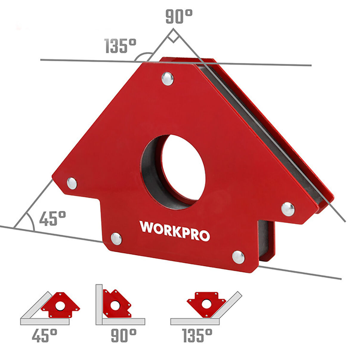 Squadra magnetica per saldatura Workpro 5" 12,5 cm 3 S7925690_1