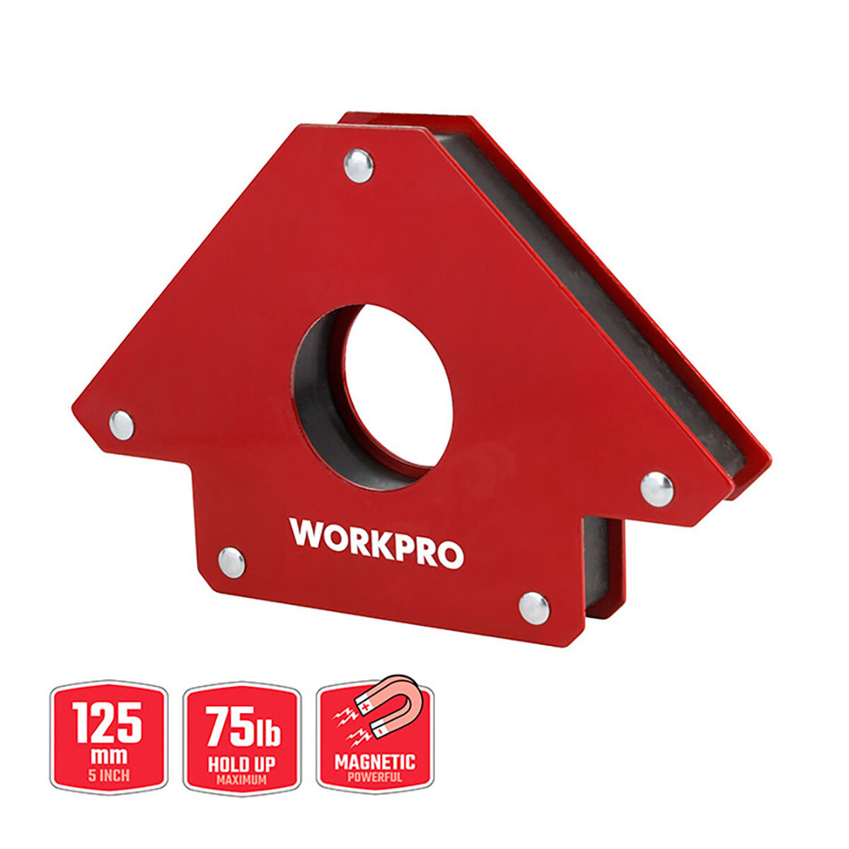 Squadra magnetica per saldatura Workpro 5" 12,5 cm 7 S7925690_5