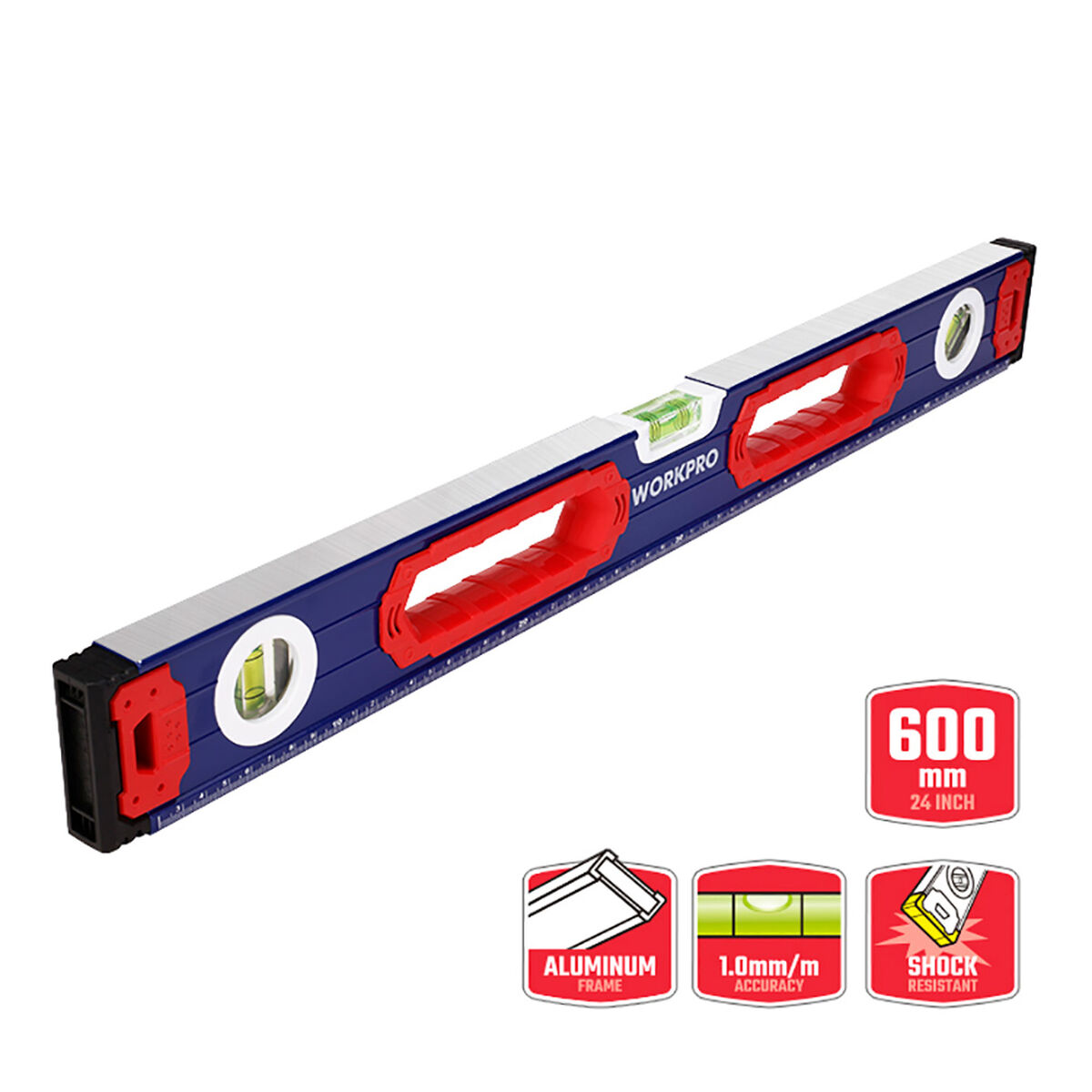 Livello di Schiuma Workpro Alluminio 60 cm Magnetico 3 S7923326_1