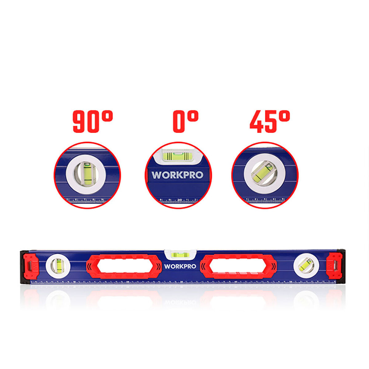 Livello di Schiuma Workpro Alluminio 60 cm Magnetico 4 S7923326_2