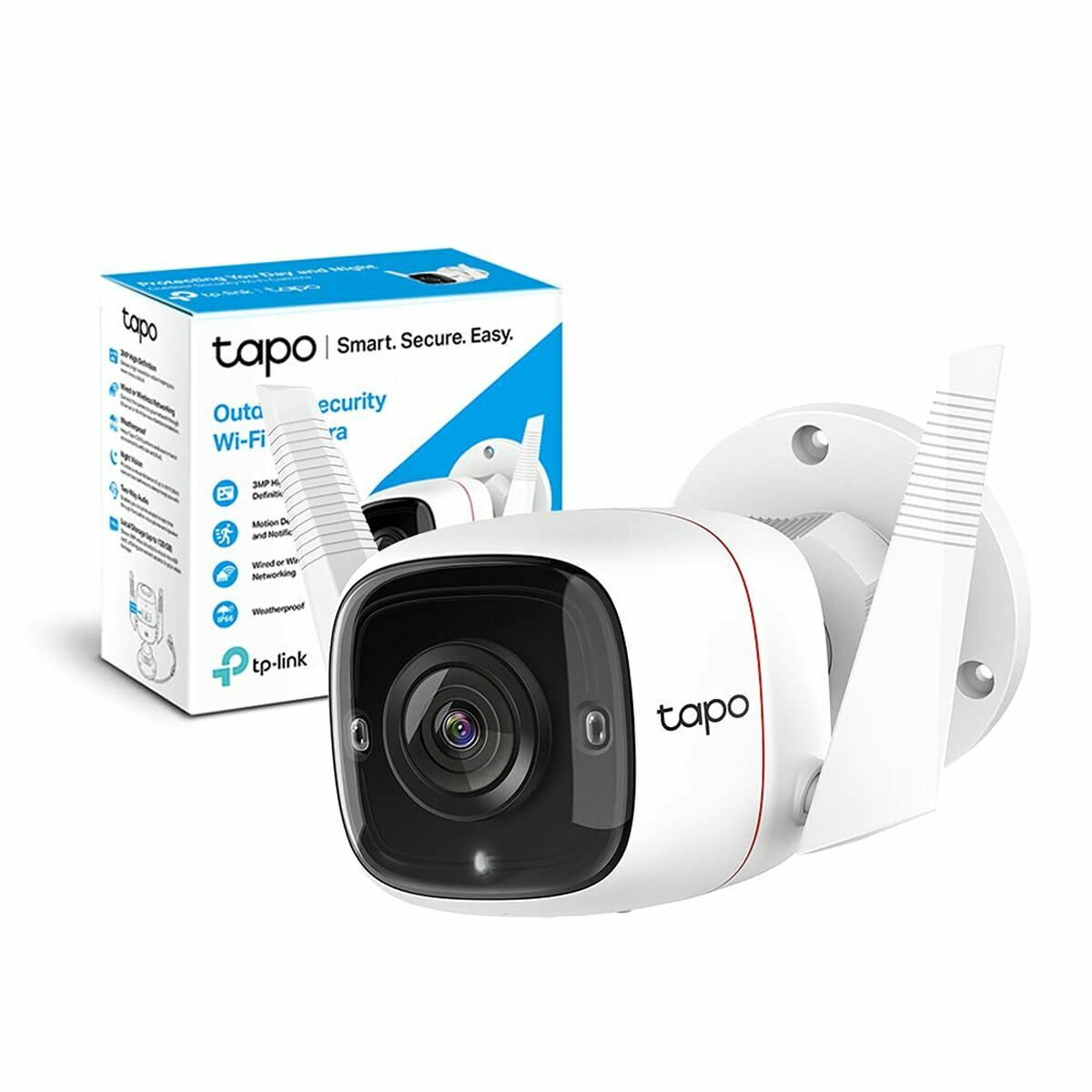 Telecamera IP Esterna TP-Link Tapo C310 Wifi 2304 x 1296 px 1080 p Bianco 4 S9107250_2