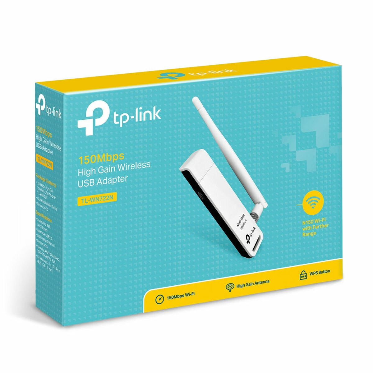 Adattatore di Rete TP-Link TL-WN722N 150 Mbps 5 S5600205_3