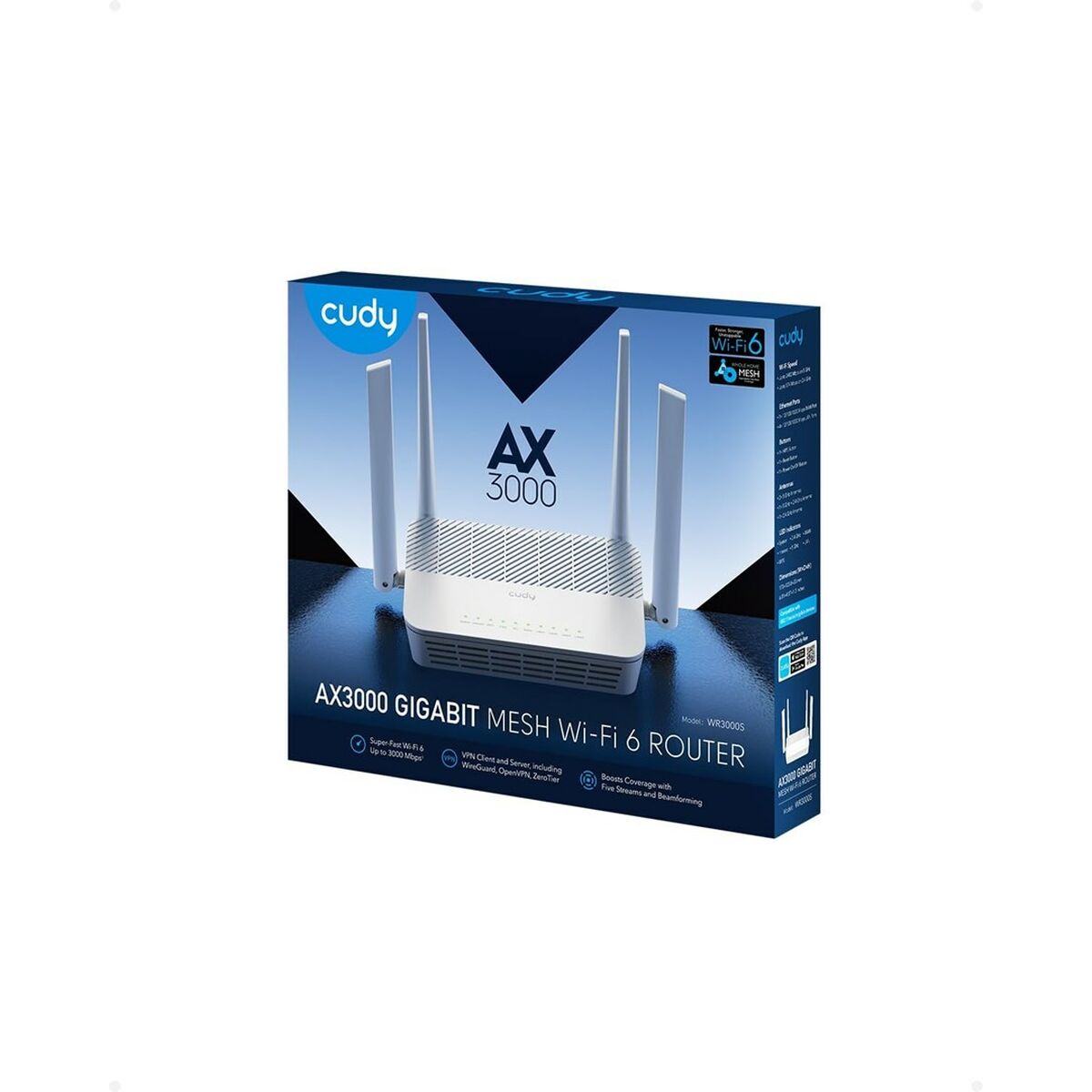 Router Cudy WR3000S Bianco RJ45 Ethernet LAN Wi-Fi 4 S91107529_2
