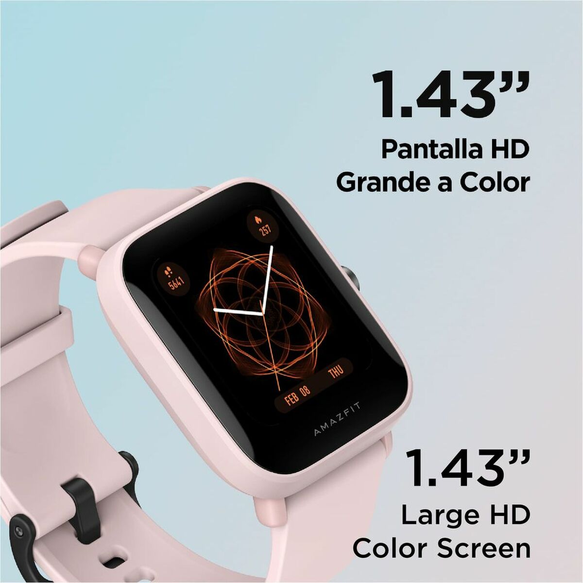 Smartwatch Amazfit Bip U Pro 1,43" GPS Bluetooth Nero Rosa 1,43" 3 M0804052_1