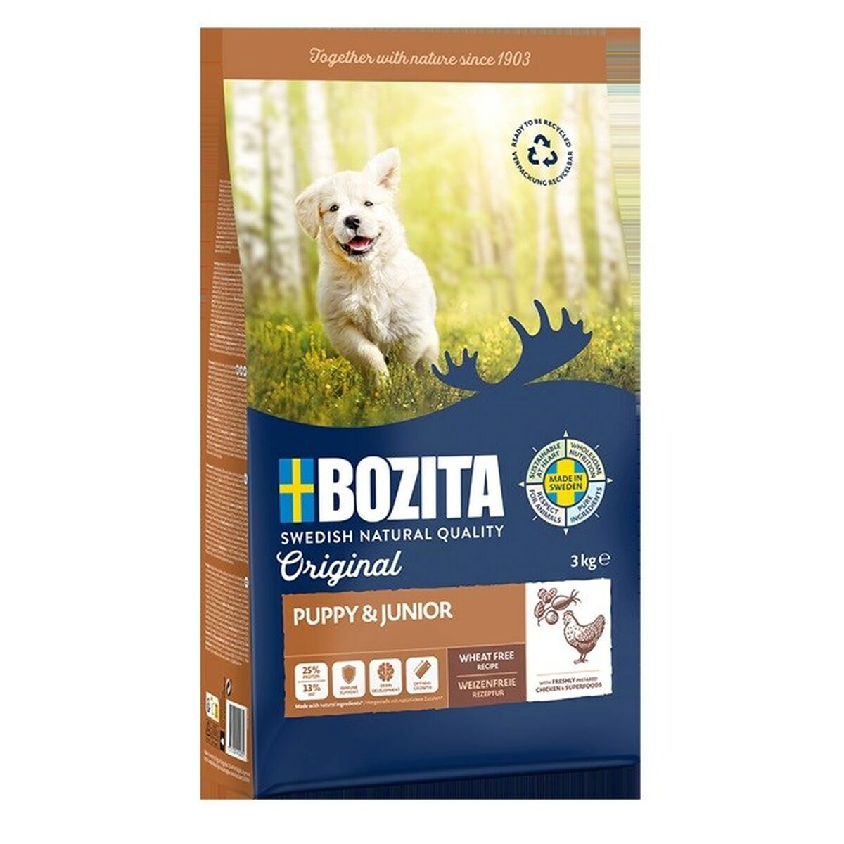mangime Bozita Original Puppy & Junior Chicken Pollo 3 Kg 2 S91102717_0