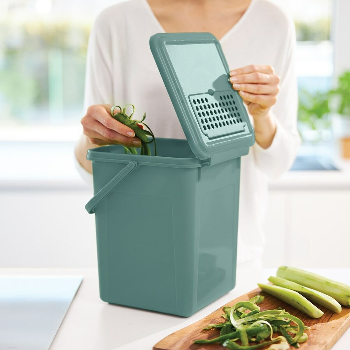 Recipiente-contenitore Rotho Verde 9 L Rettangolare 5 S91104995_3