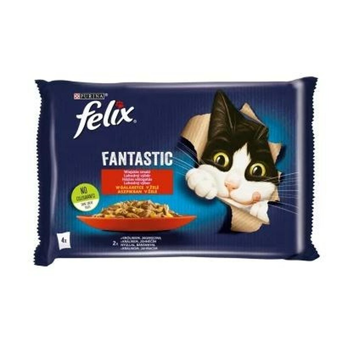 Cibo per gatti Purina Fantastic Agnello Coniglio 340 g 2 S9111013_0