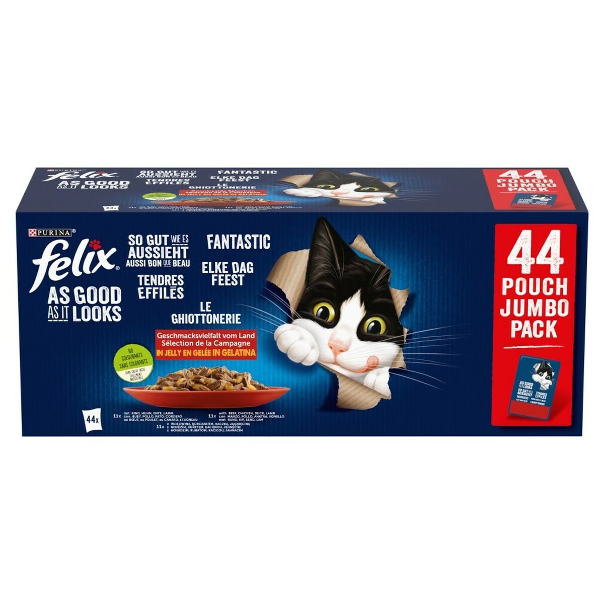 Cibo per gatti Purina Felix Fantastic Carne di manzo e vitello 2 S9195524_0