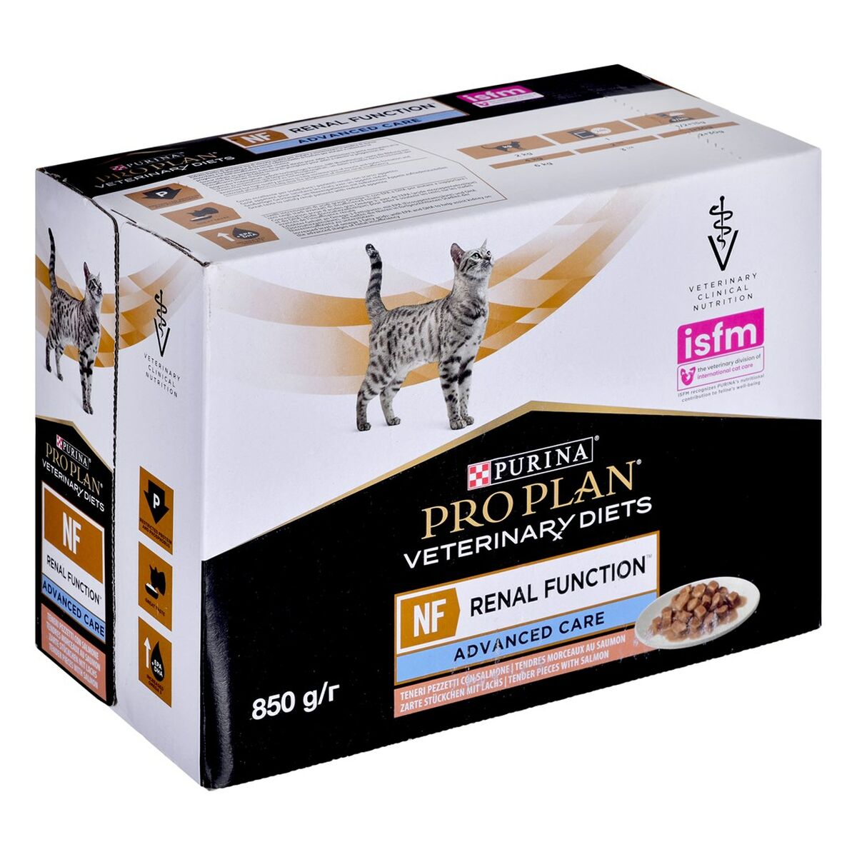 Cibo per gatti Purina Feline Veterinary Diets NF Renal Function Salmone 10 x 85 g 3 S9108658_1