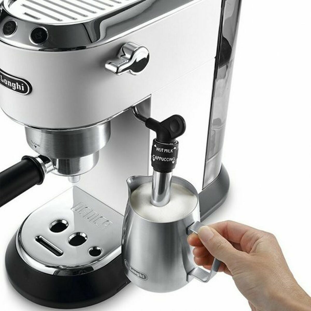 Caffettiera Express a Leva DeLonghi EC 685.W 1300 W Bianco Nero Argentato 1300 W 15 bar 1,1 L 3 S9140092_1