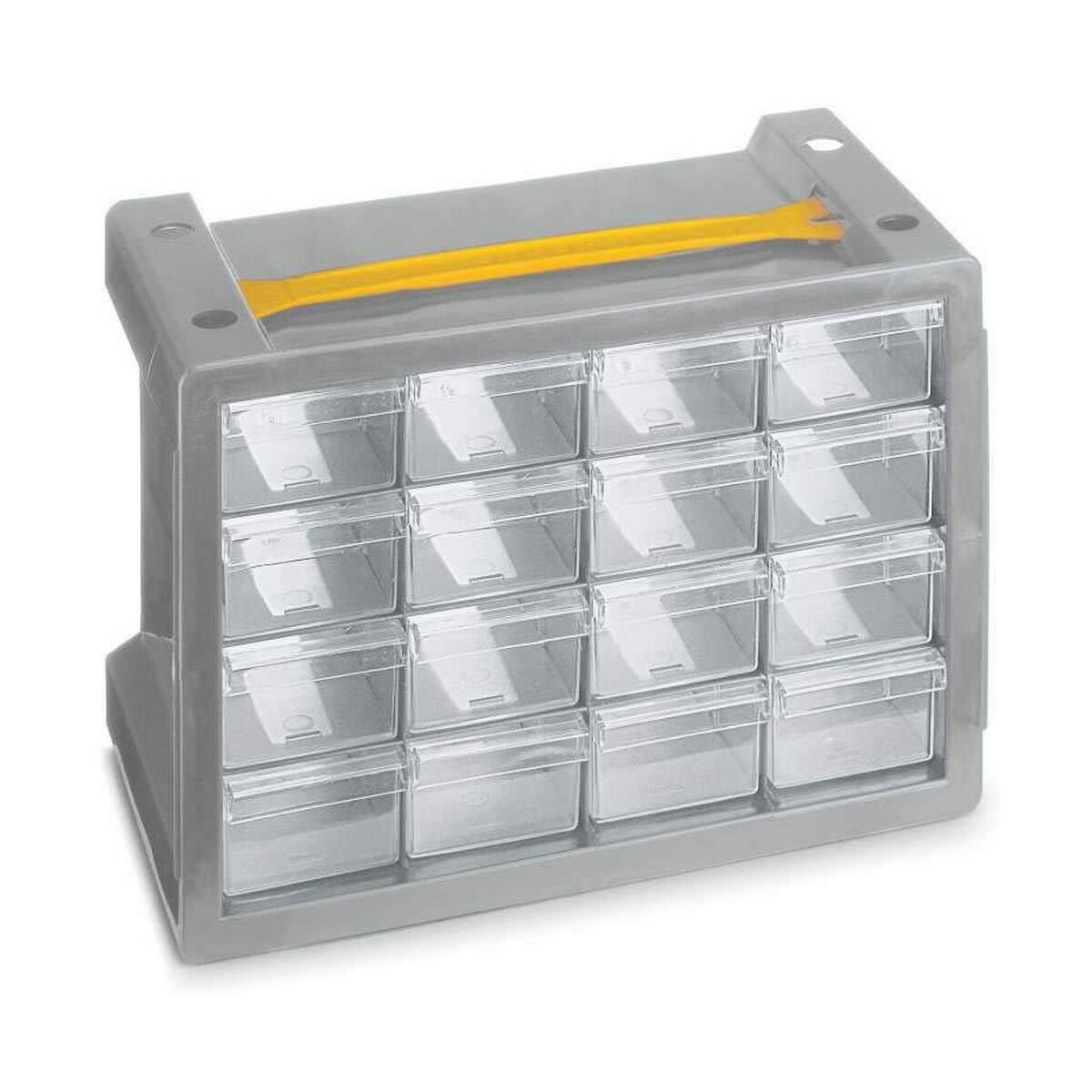 Cassettiera Terry N16 Grigio Viti Trasparente 16 cassetti 2 S7904631_0
