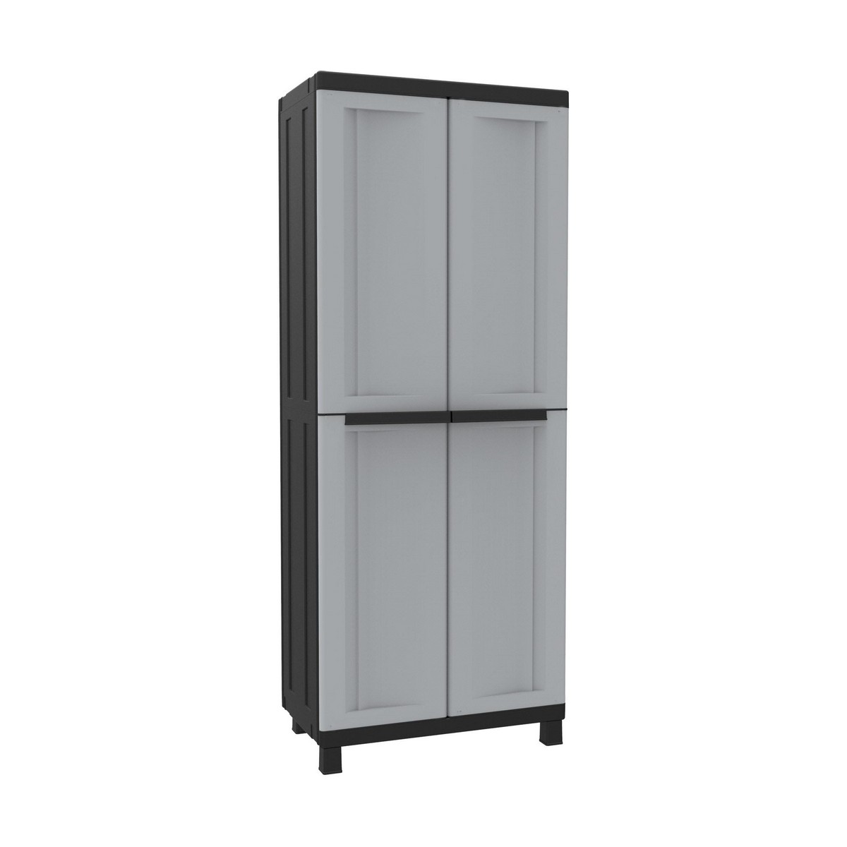 Armadio guardaroba Terry Nero/Grigio Resina Plastica 68 X 39 X 170 CM 2 S7904625_0