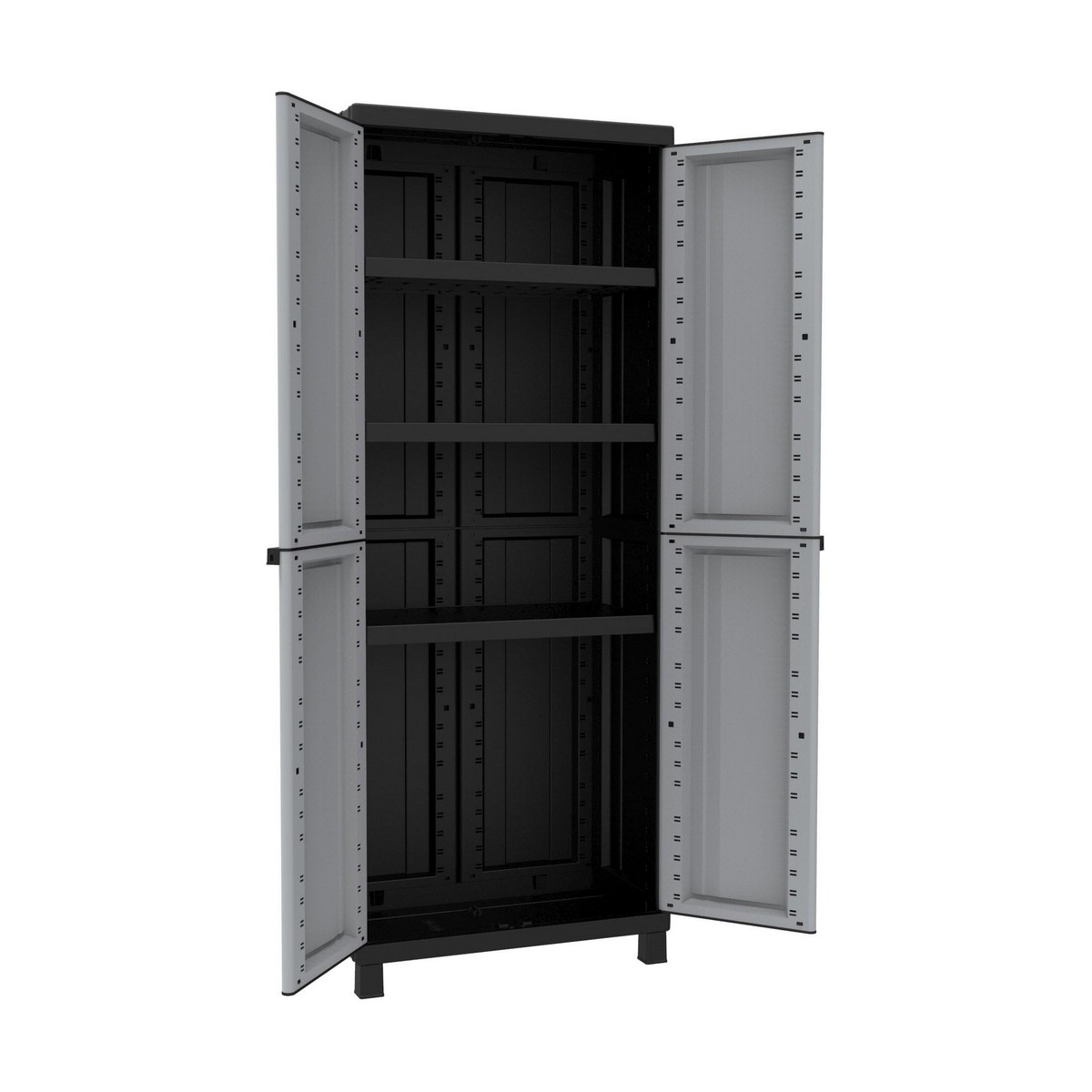Armadio guardaroba Terry Nero/Grigio Resina Plastica 68 X 39 X 170 CM 4 S7904625_2