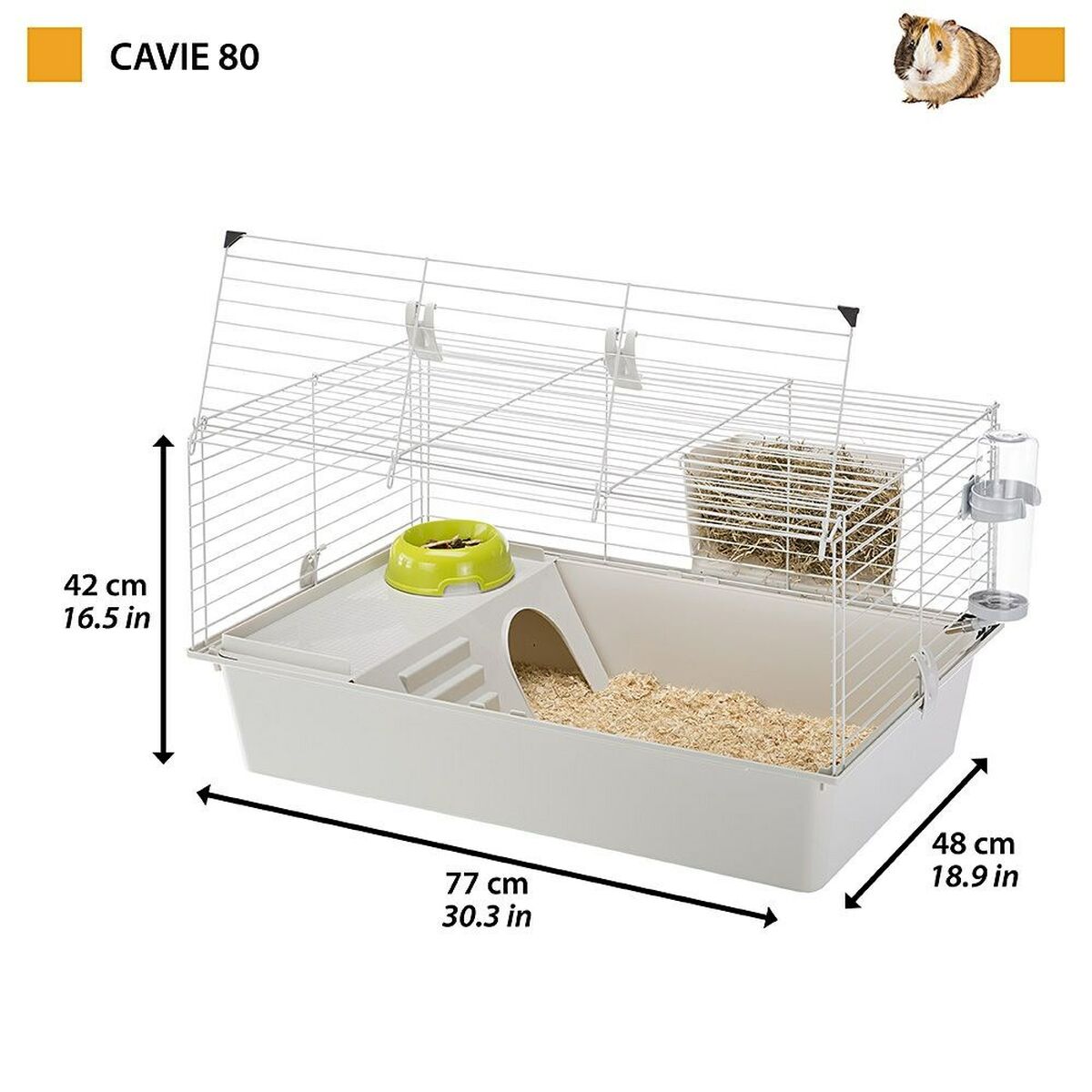 Gabbia Ferplast Cavie Metallo Plastica 77 x 45 x 48 cm 4 S9110341_2