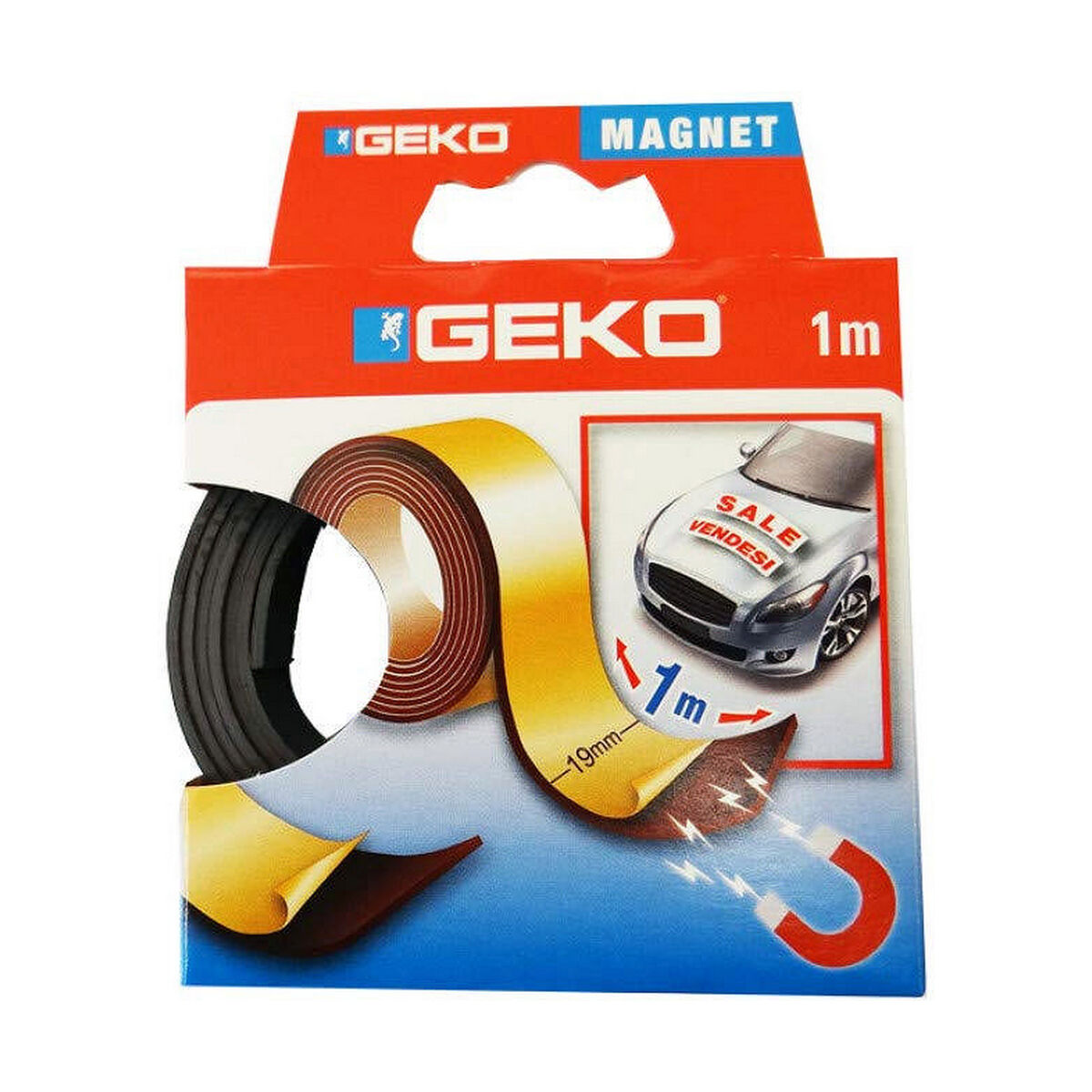 Nastro Adesivo Geko Nero 19 mm x 1 m 2 S7917395_0