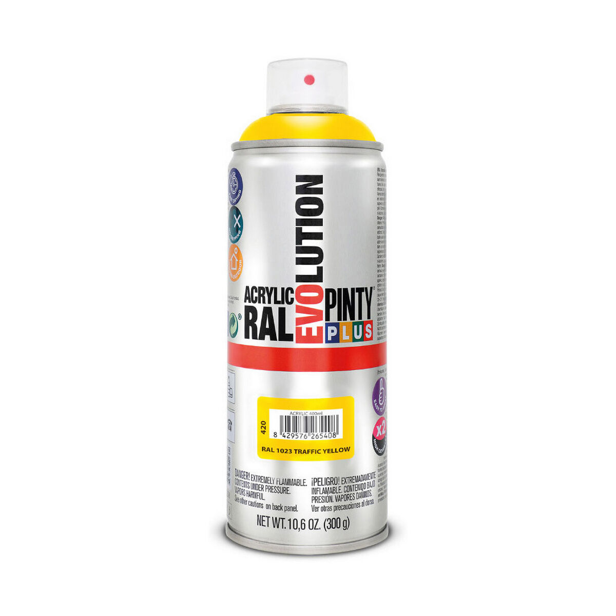 Vernice spray Pintyplus Evolution RAL 1023 300 ml Traffic Yellow 2 S7902612_0