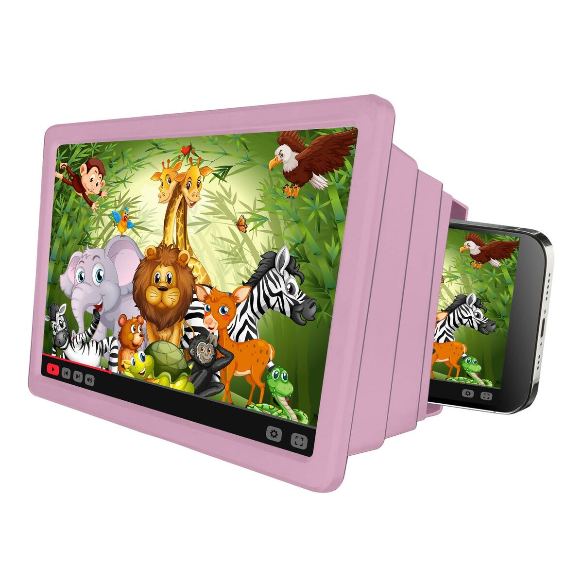 Lente d'Ingrandimento per Schermo di Dispositivi Mobili Celly KIDSMOVIEPK Rosa Plastica 2 S7789000_0