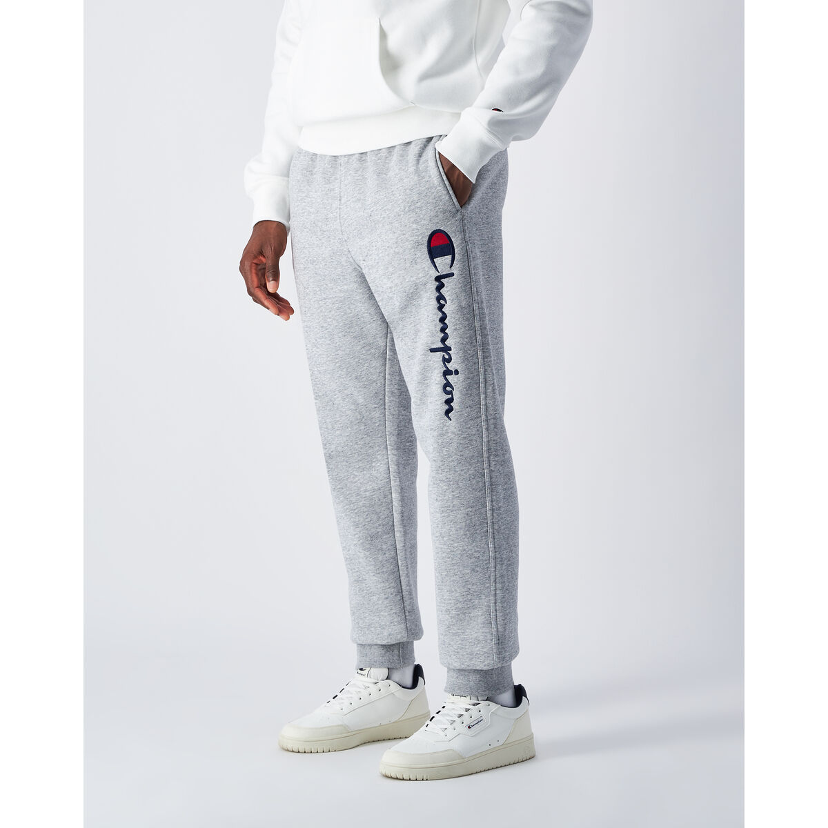 Pantaloni Champion 220293 NOXM Grigio 4 S2033403_2