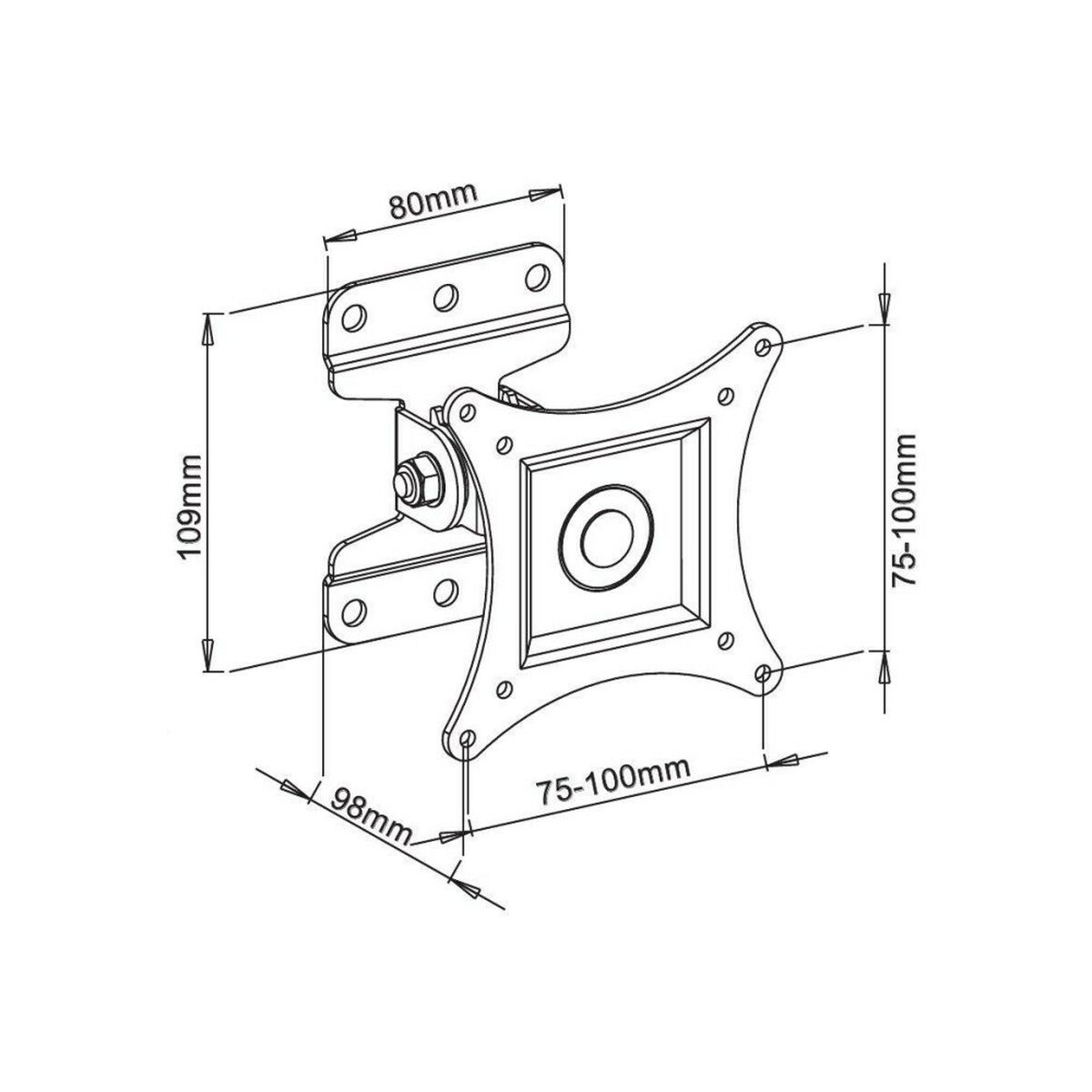 Supporto TV Techly ICA-LCD 201WH 13" 30" 23 kg 5 S9128283_3