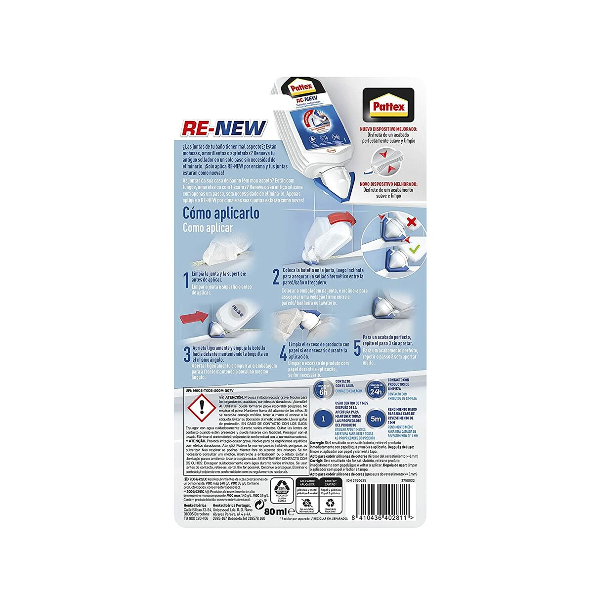 Silicone Pattex Re-new Bianco 100 g (1 Pezzi) 4 S7903267_2