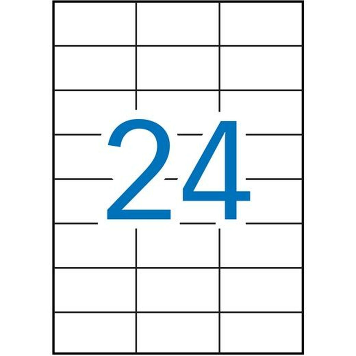 Etichette adesive Apli 1273 70 x 37 mm 100 fogli Bianco 2 S77180280_0