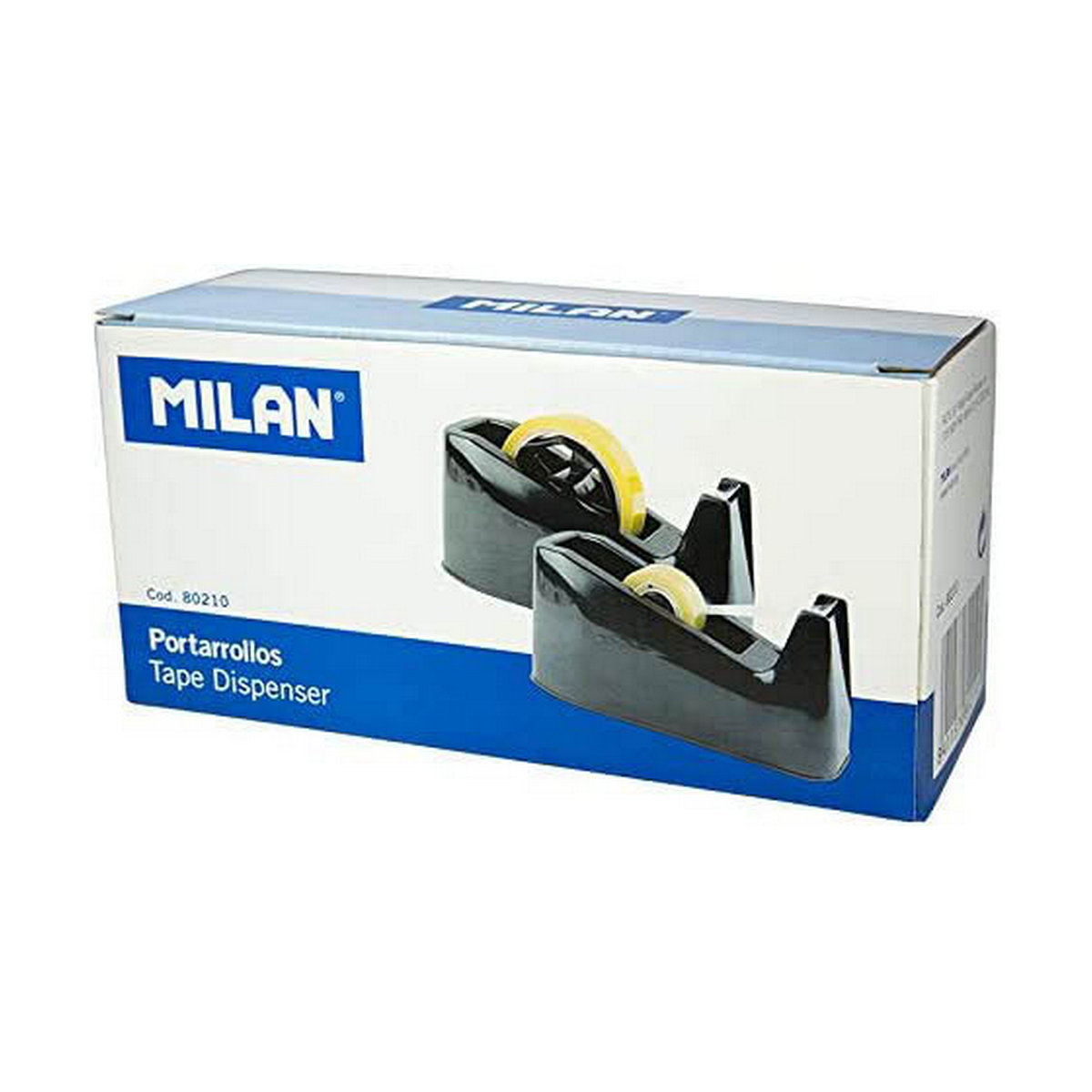Dispenser Nastro Adesivo Milan Adattatore Doppia 33-66 m Nero PVC 2 S7906400_0