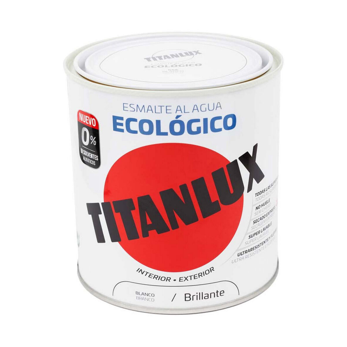 Smalto acrilico Titanlux 00t056614 Ecologico 250 ml Bianco Luminoso 2 S7913225_0