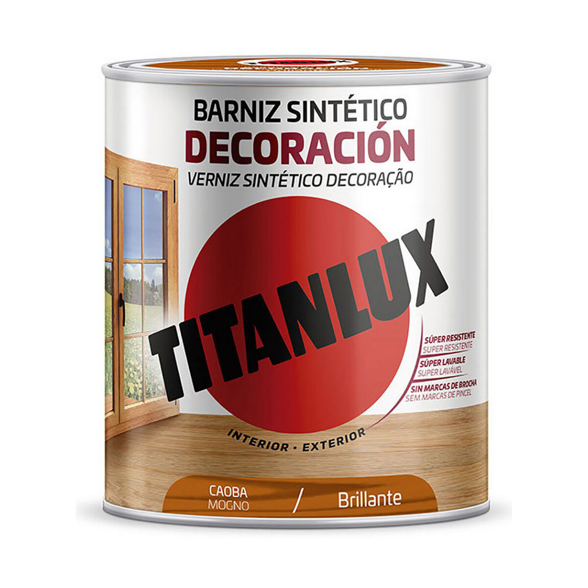 Vernice Titanlux M10100434 Mogano 750 ml 2 S7919505_0