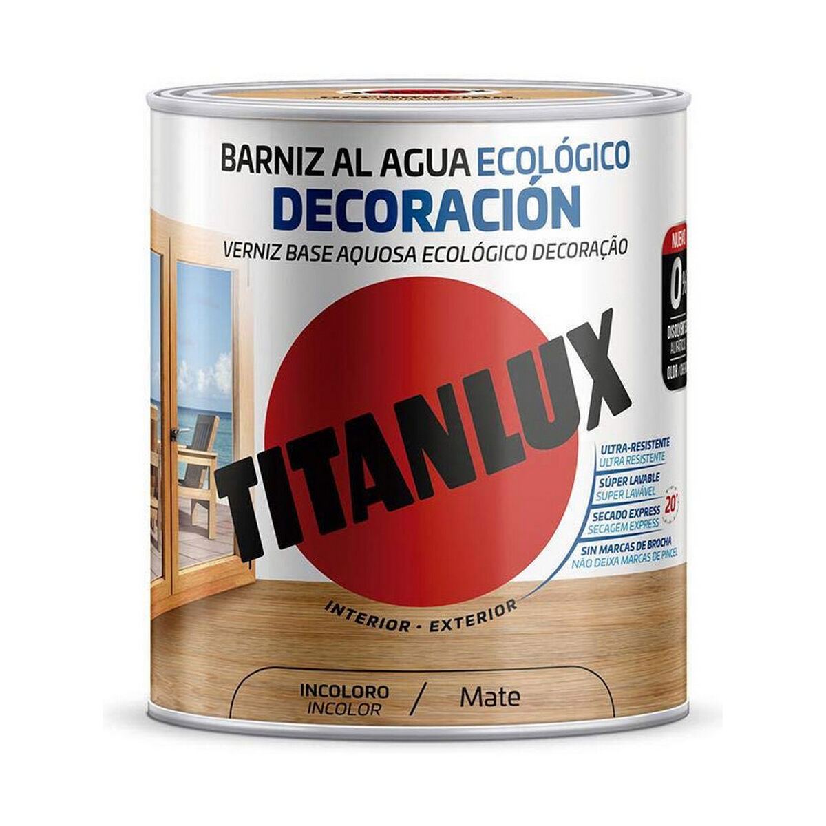 Vernice all'acqua Titanlux m22100014 Ecologico 250 ml Incolore Mat 2 S7913254_0