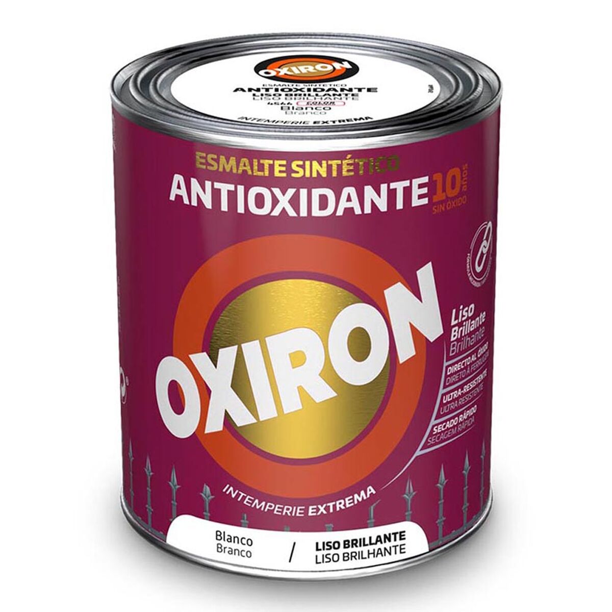 Smalto sintetico Oxiron 5809077 Metallo Luminoso Bianco 250 ml 2 S7920735_0