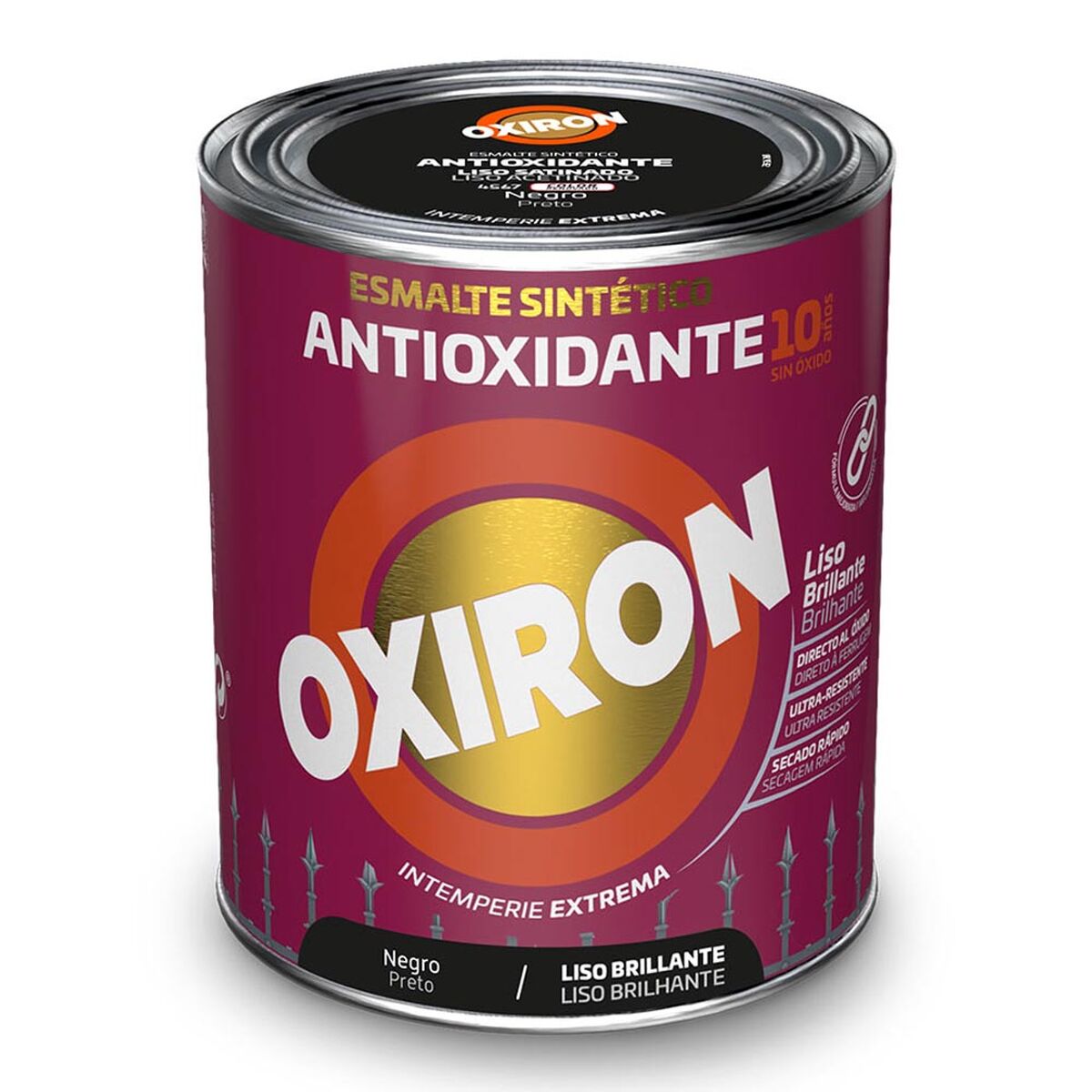 Smalto sintetico Oxiron Titan 5809080 250 ml Nero Antiossidante 2 S7920429_0