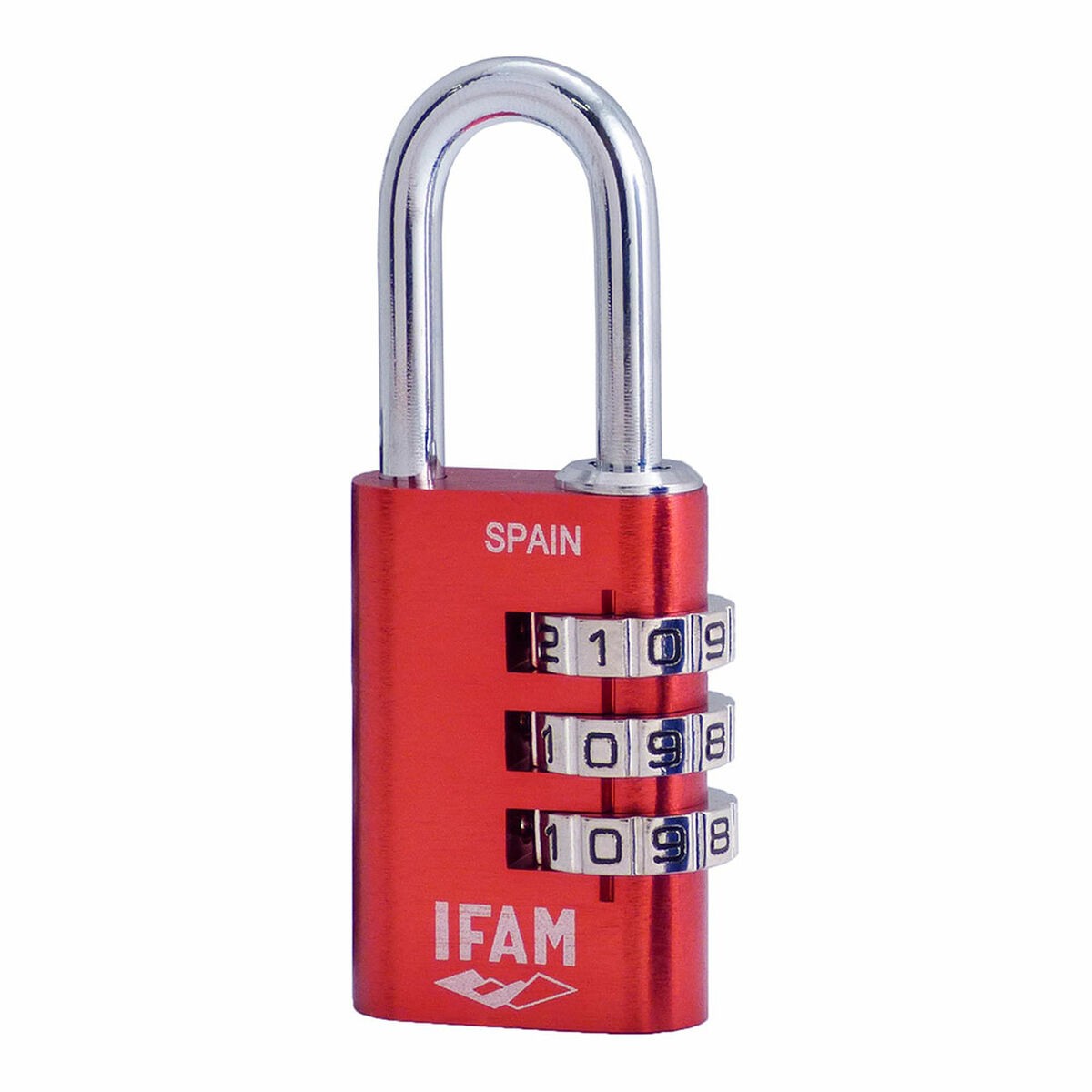 Lucchetto a combinazione IFAM Combi30 Alluminio Rosso 2 S7912182_0
