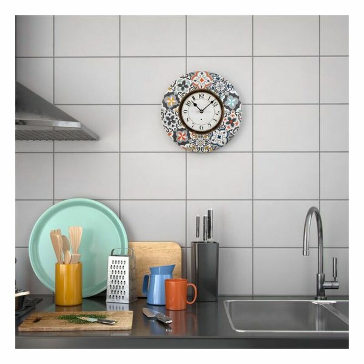 Orologio da Parete Versa Alfama Legno (4 x 29 x 29 cm) 5 S3400274_3