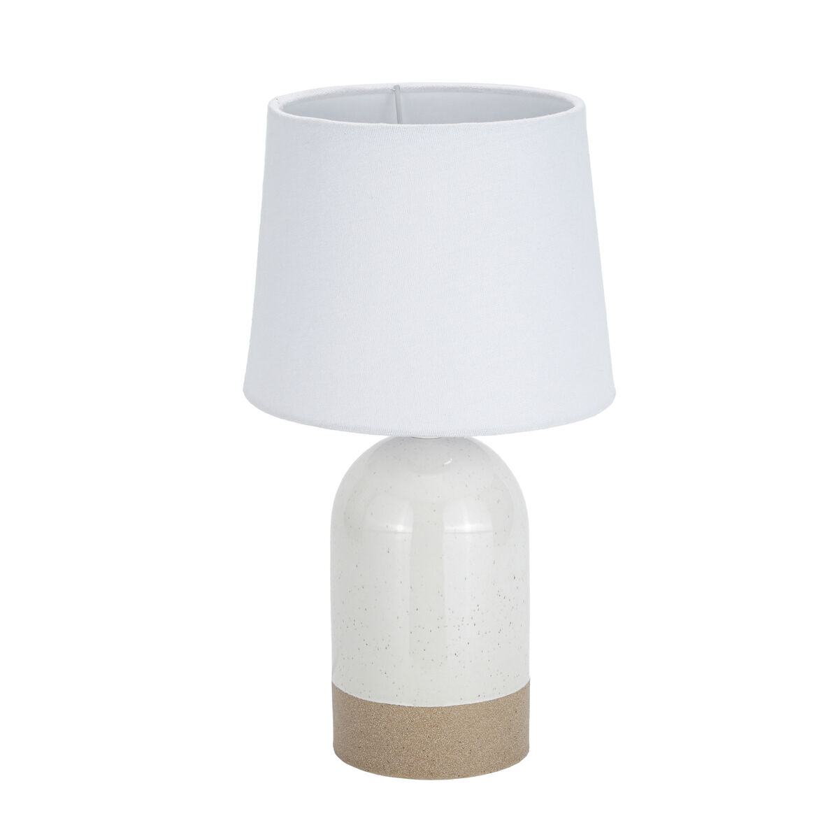 Lampada da tavolo Versa Duo Bianco Lino Ceramica 40 W 18 x 32,5 cm 2 S3414876_0