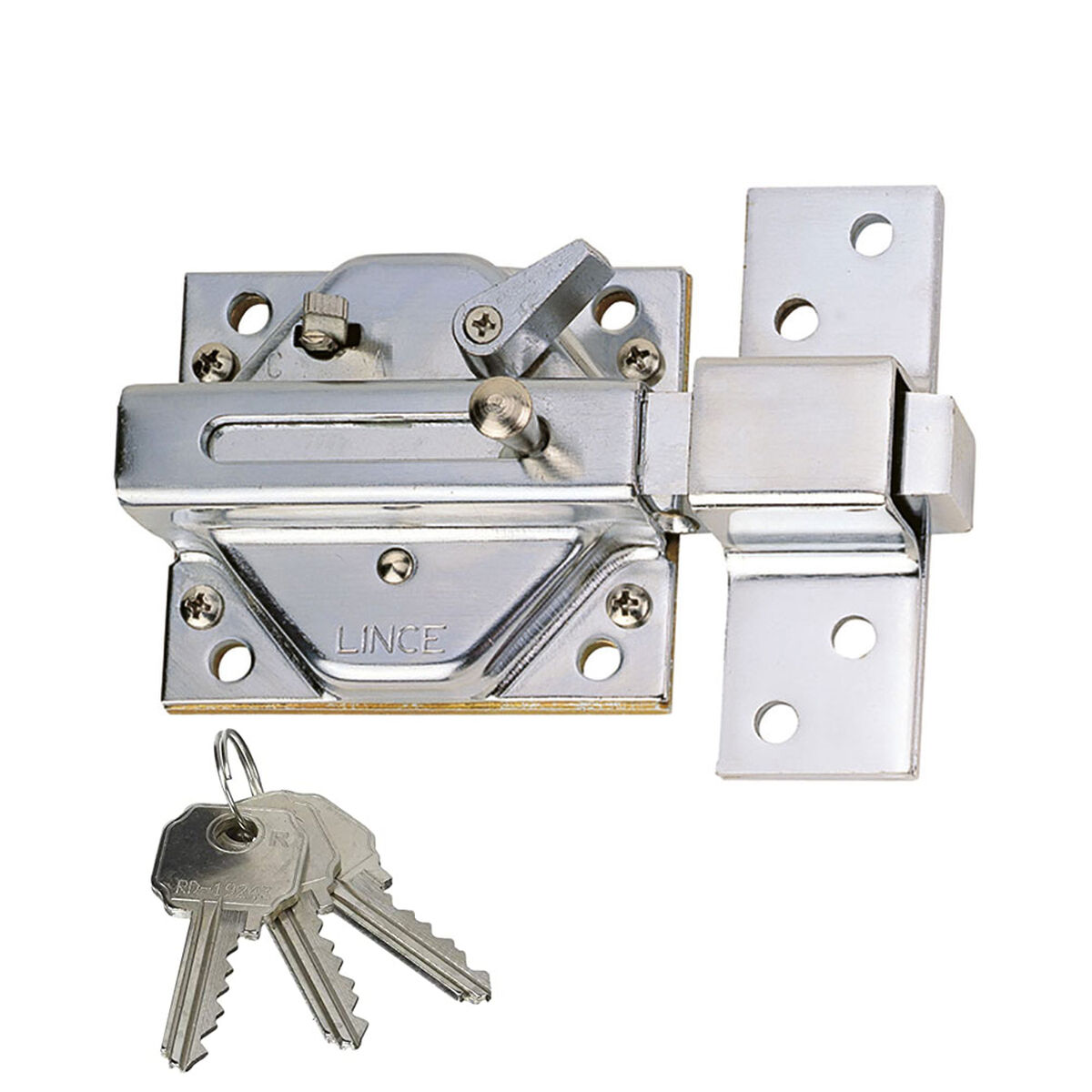Chiavistello di sicurezza Lince 2930-92930hc Tradizionale Cromato Ferro 2 S7919302_0