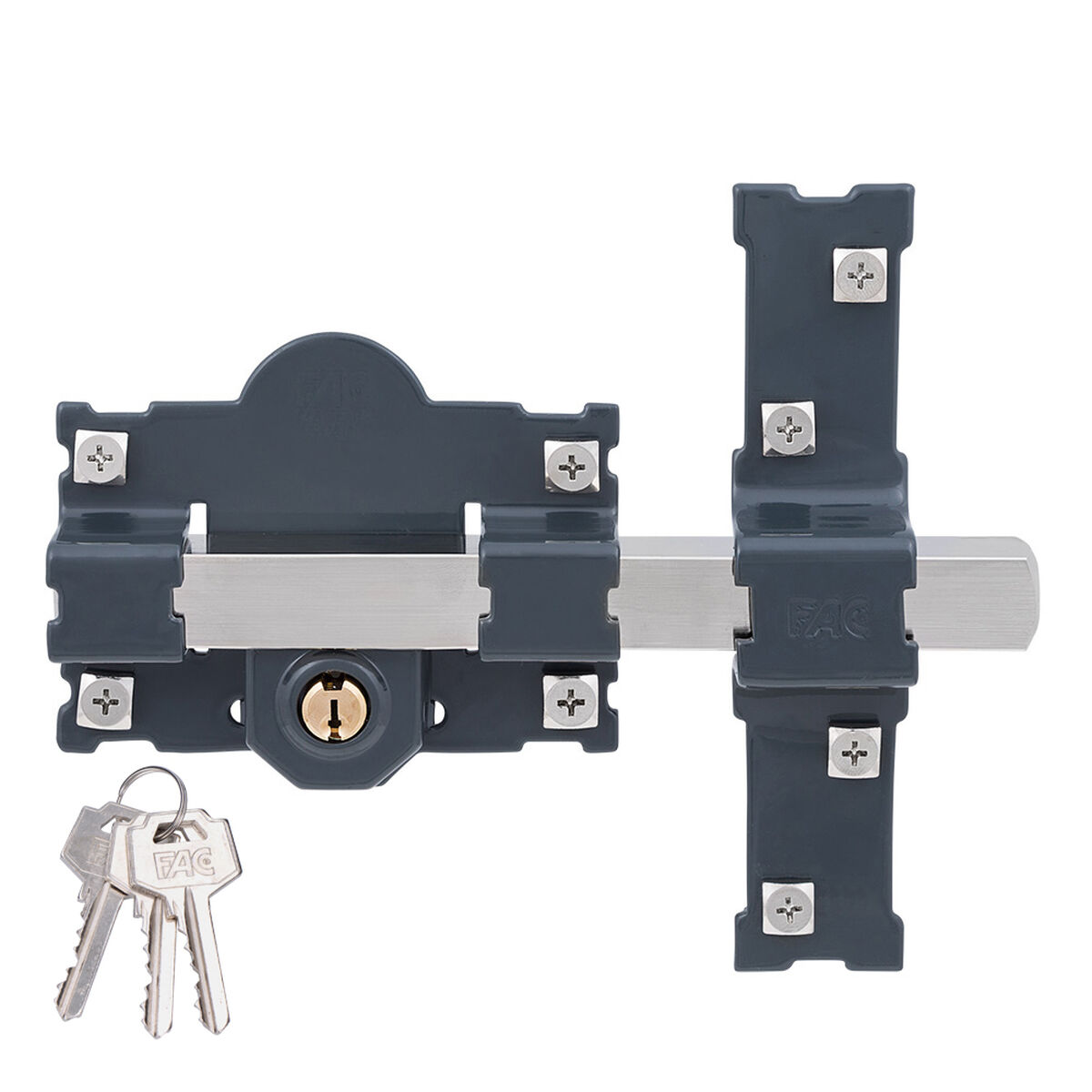 Chiavistello di sicurezza Fac 101-l/105 b Acciaio Grigio scuro 70 mm 105 mm 2 S7919831_0