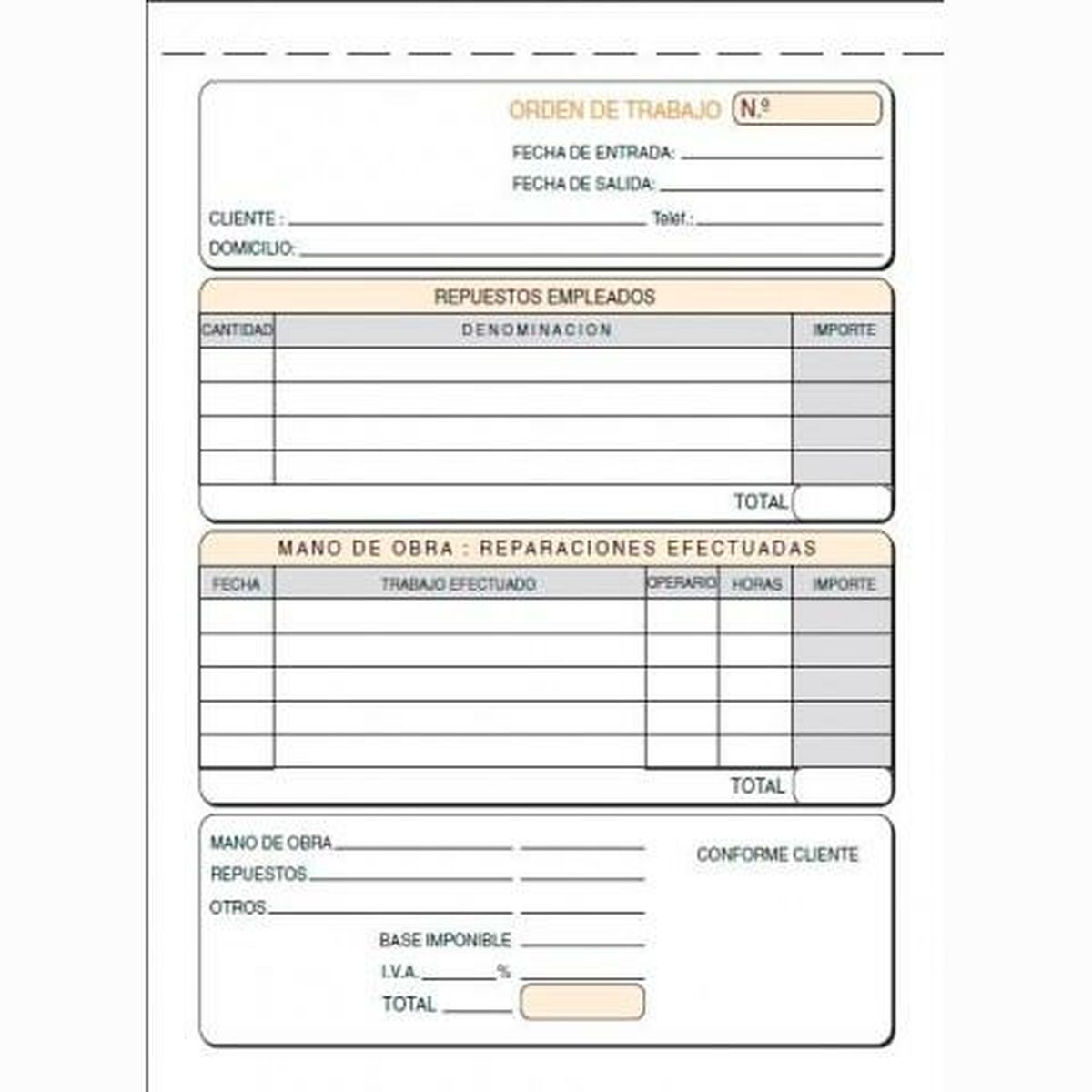 Libro delle Consegne 15 x 21 cm (10 Unità) 2 S8437219_0