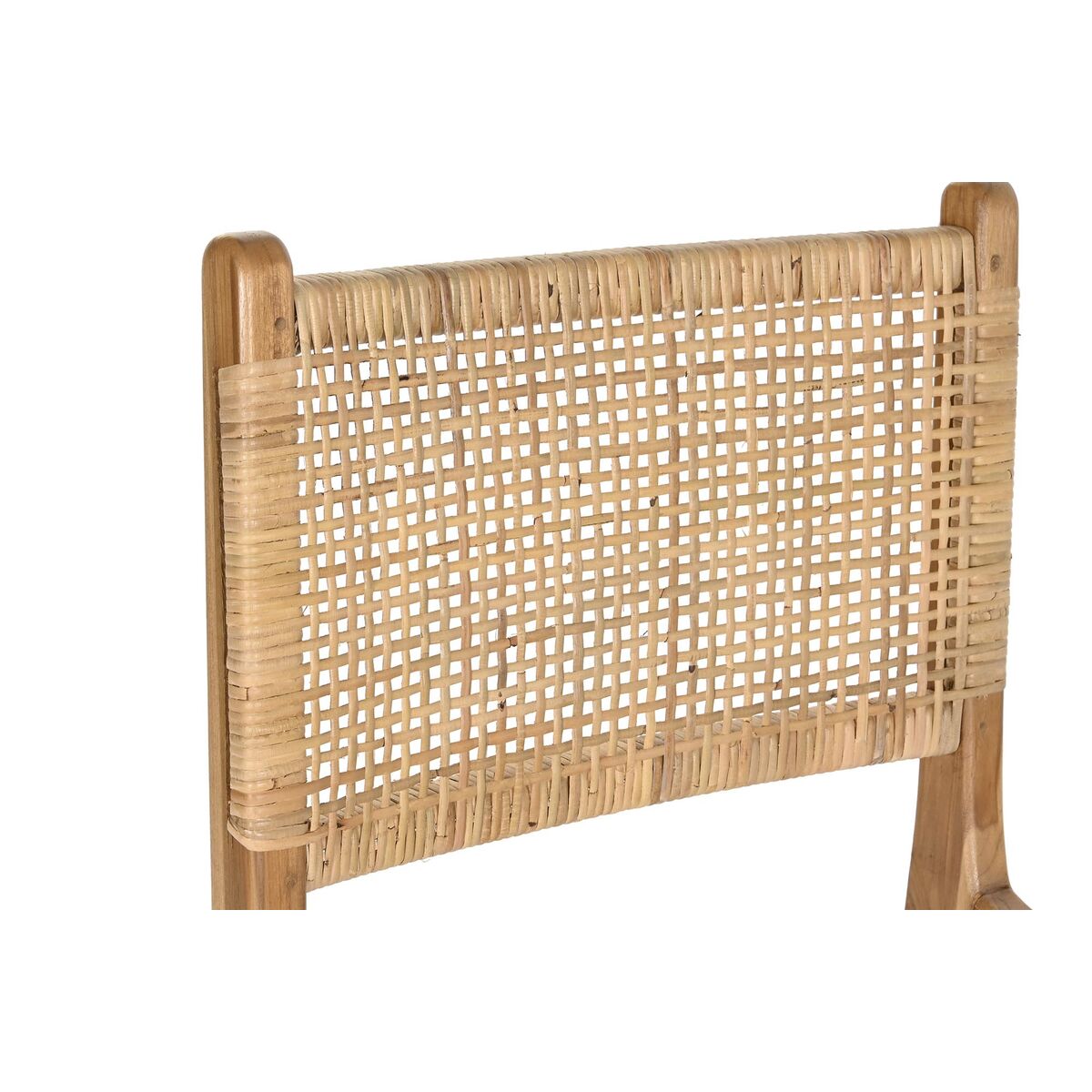 Sedia DKD Home Decor 51 x 48 x 86 cm 51 x 54 x 86 cm Naturale Teca Marrone Chiaro Rattan 5 S3034243_3