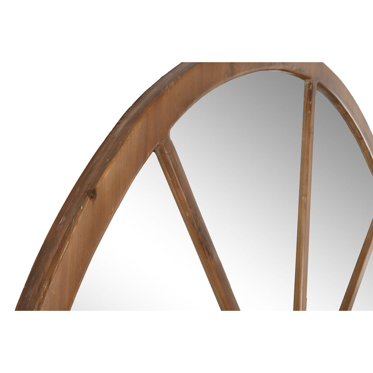 Specchio da parete Home ESPRIT Naturale Cristallo Abete Specchio Neoclassico Finestra 150 x 3,5 x 186 cm 3 S3054090_1